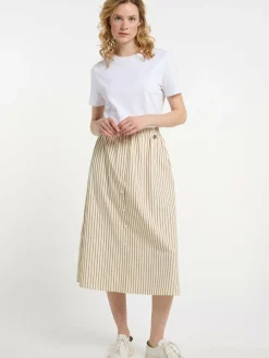 Dreimaster Röcke*Damen Rock in A-Linie gelb gestreift