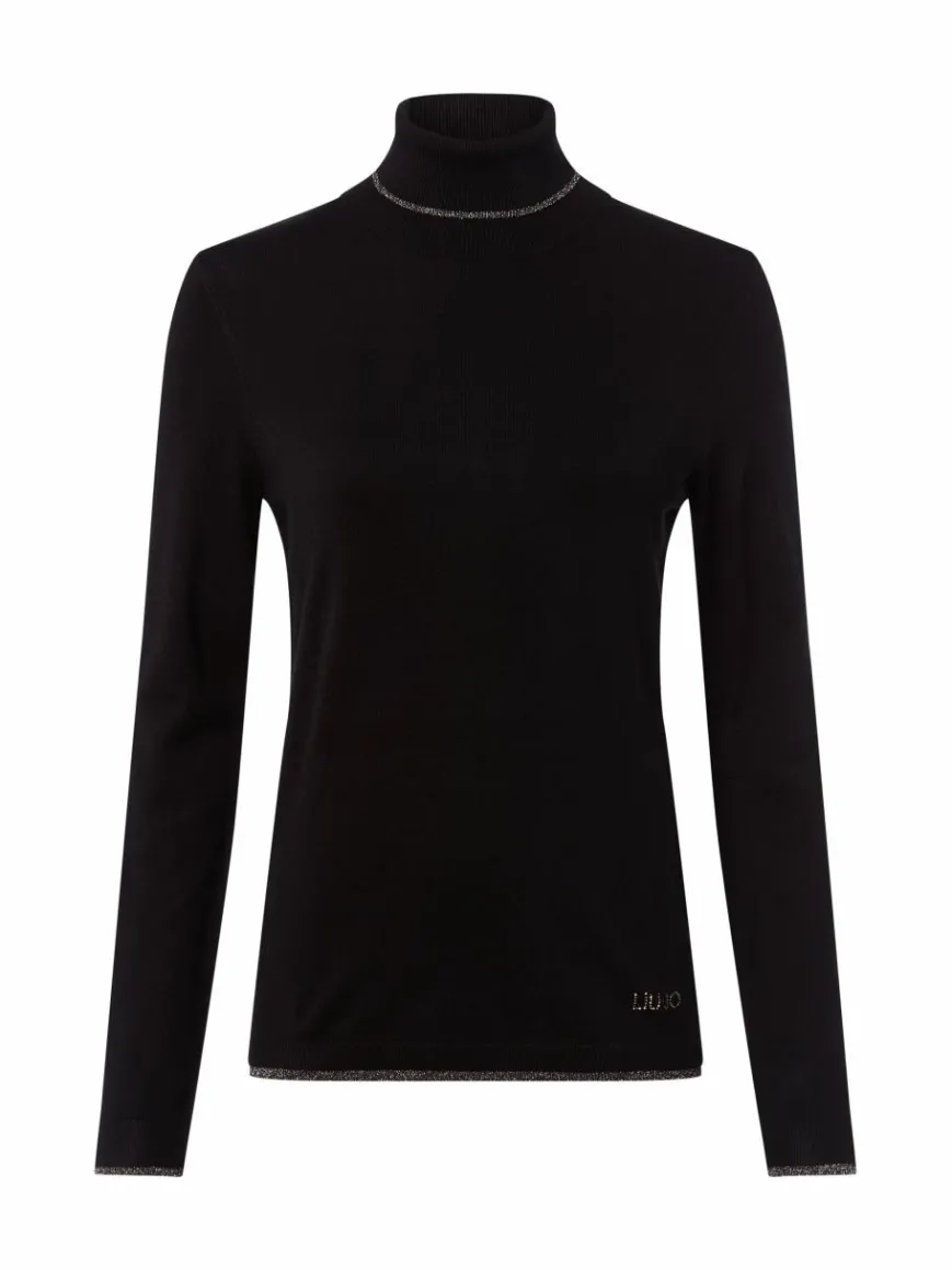 Liu Jo Collection Pullover & Strickjacken*Damen Rollkragenpullover schwarz uni