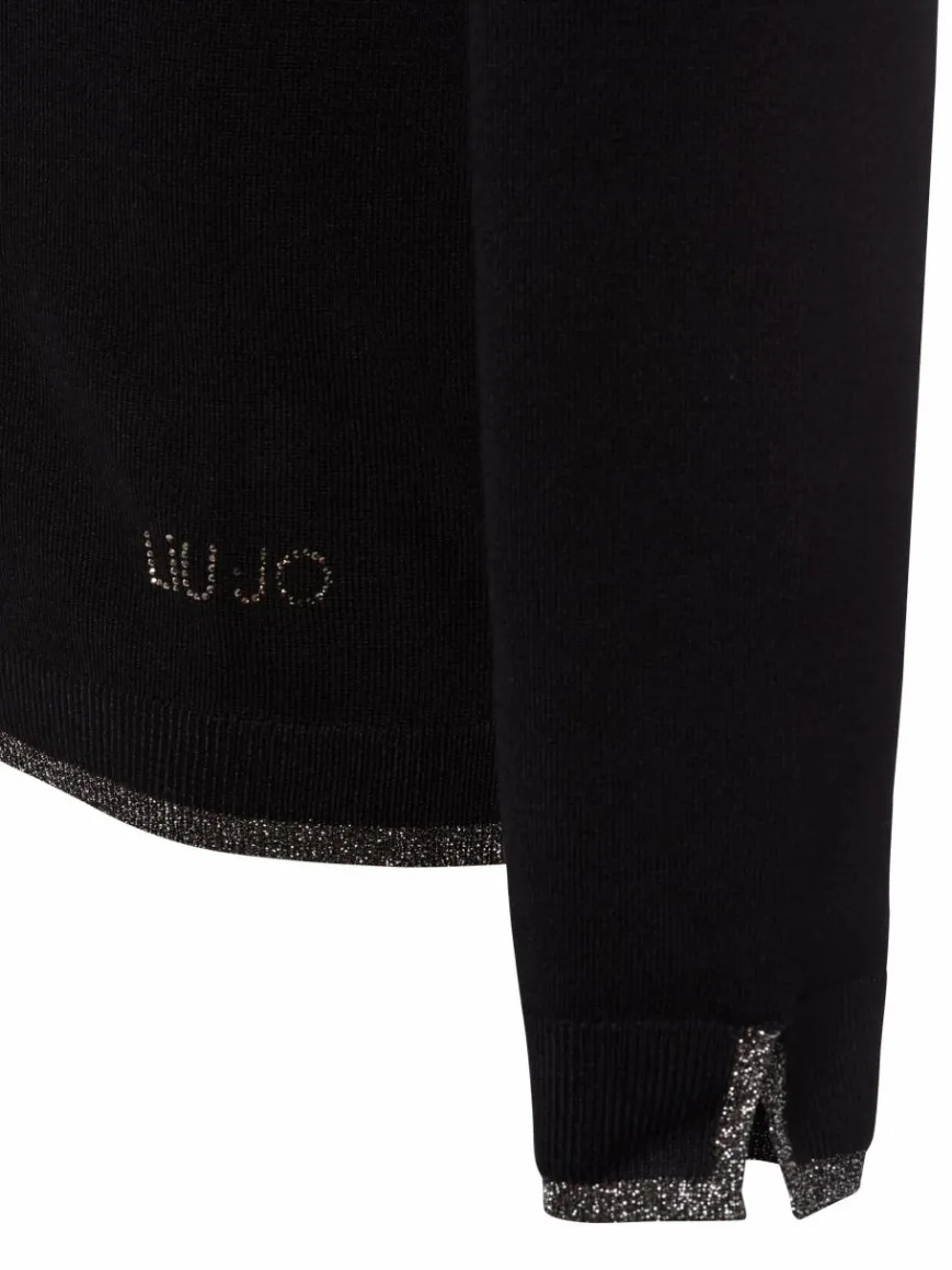 Liu Jo Collection Pullover & Strickjacken*Damen Rollkragenpullover schwarz uni