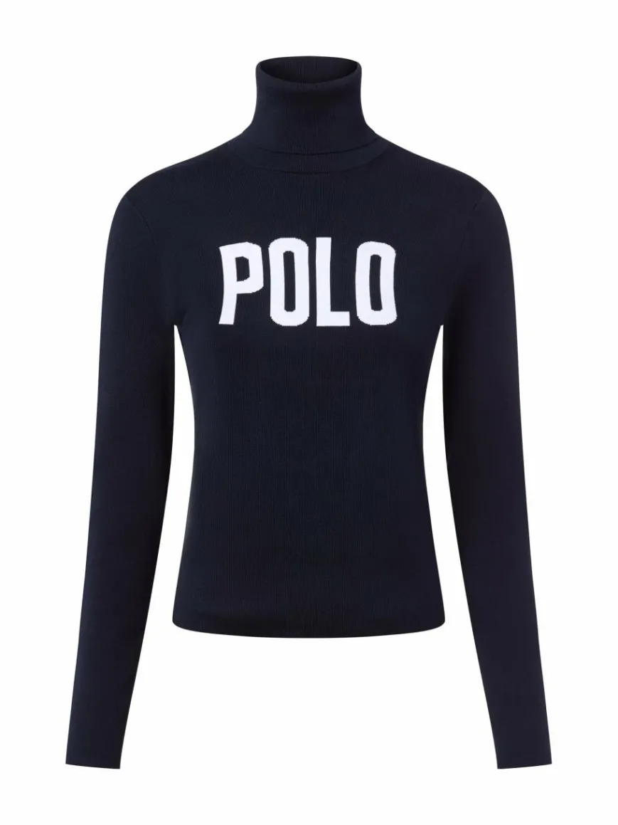 Polo Ralph Lauren Pullover & Strickjacken*Damen Rollkragenpullover marine uni
