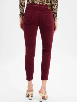 Marc Cain Collections Hosen*Damen Samthose bordeaux uni