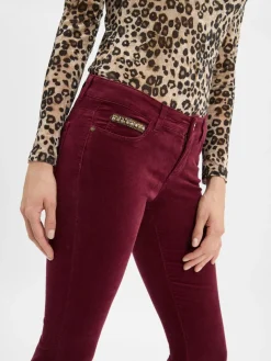 Marc Cain Collections Hosen*Damen Samthose bordeaux uni