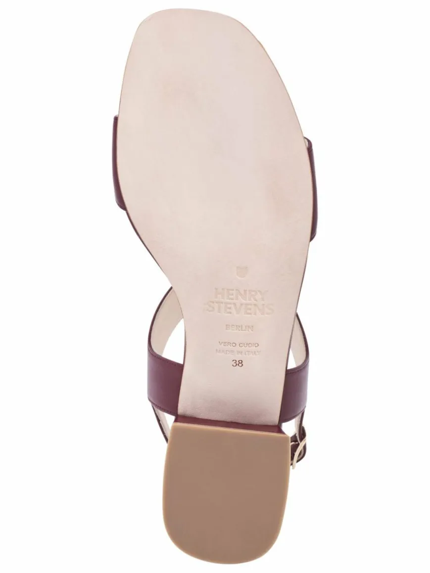 Henry Stevens Sandalen & Sandaletten*Damen Sandale – Audrey S30 bordeaux uni