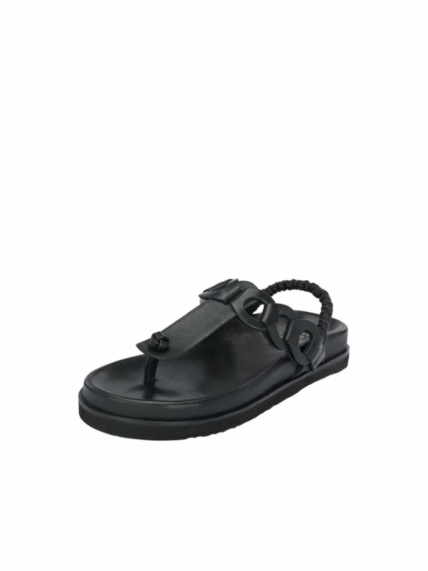 Crickit Zehentrenner|Sandalen & Sandaletten*Damen Sandale - ODINE schwarz uni