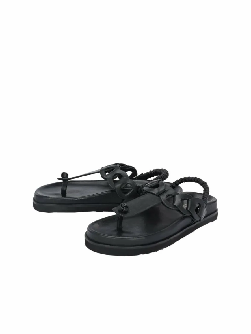 Crickit Zehentrenner|Sandalen & Sandaletten*Damen Sandale - ODINE schwarz uni
