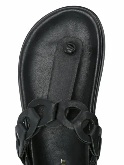 Crickit Zehentrenner|Sandalen & Sandaletten*Damen Sandale - ODINE schwarz uni