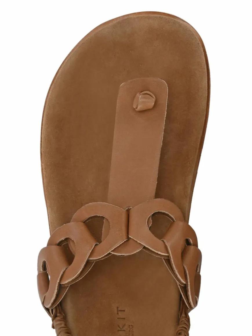 Crickit Zehentrenner|Sandalen & Sandaletten*Damen Sandale - ODINE camel uni