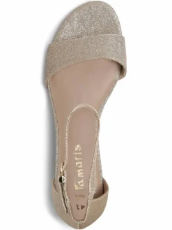 Tamaris Sandalen & Sandaletten*Damen Sandaletten gold uni