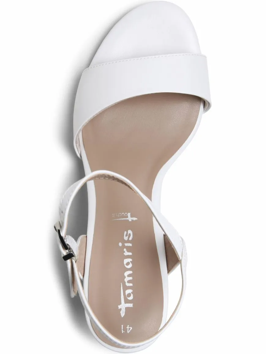 Tamaris Pumps|Sandalen & Sandaletten*Damen Sandaletten weiß uni
