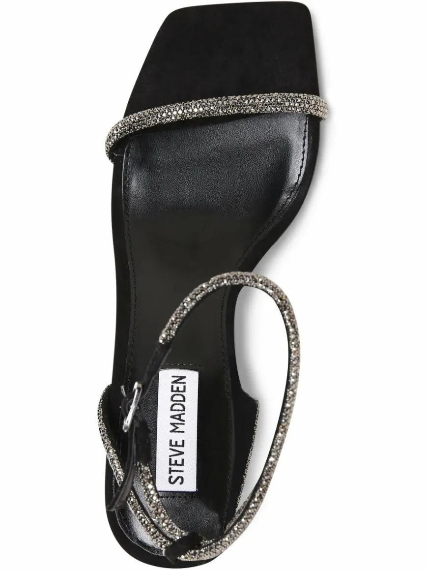 Steve Madden Sandalen & Sandaletten*Damen Sandaletten - Leva schwarz silber uni