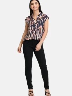 Betty Barclay Blusen*Damen Satin-Bluse mehrfarbig gemustert