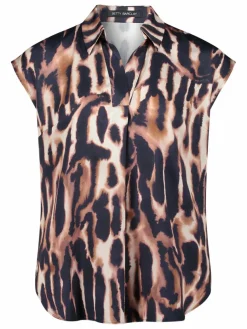 Betty Barclay Blusen*Damen Satin-Bluse mehrfarbig gemustert