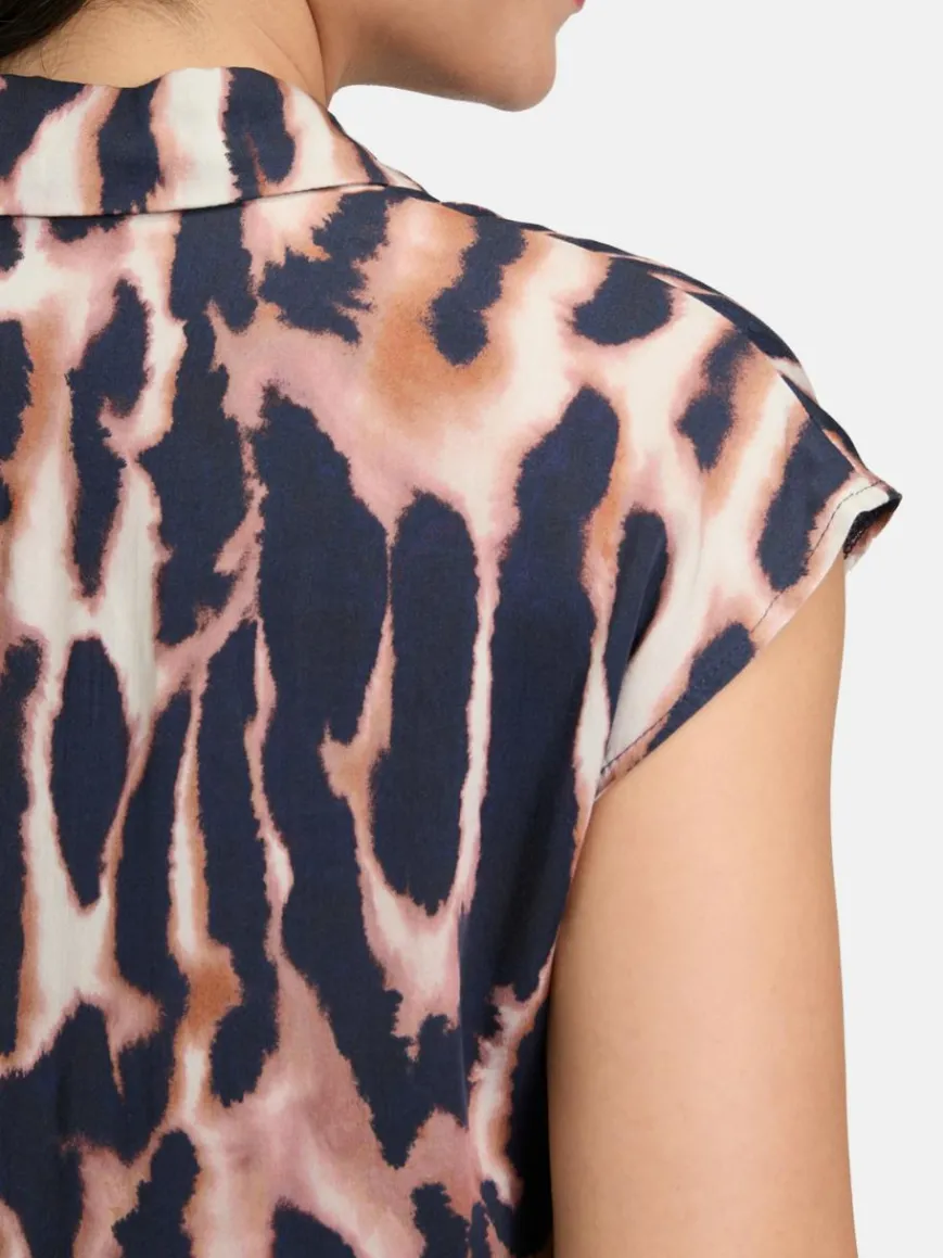 Betty Barclay Blusen*Damen Satin-Bluse mehrfarbig gemustert