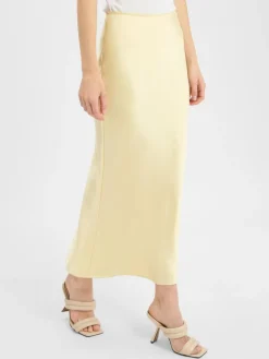 Samsøe Samsøe Röcke*Damen Satinrock zitrone uni