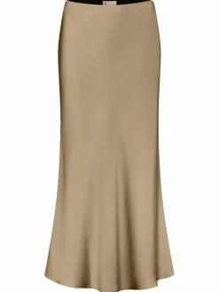 Vera Mont Röcke*Damen Satinrock camel uni