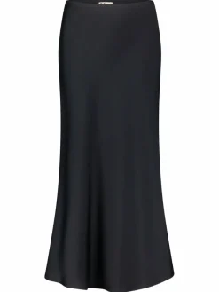 Vera Mont Röcke*Damen Satinrock schwarz uni