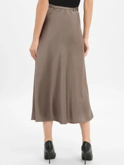 Neo Noir Röcke*Damen Satinrock anthrazit uni