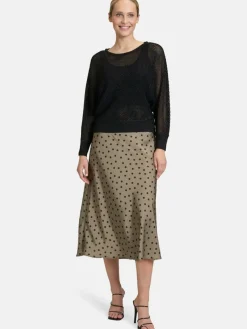 Vera Mont Röcke*Damen Satinrock mehrfarbig gemustert