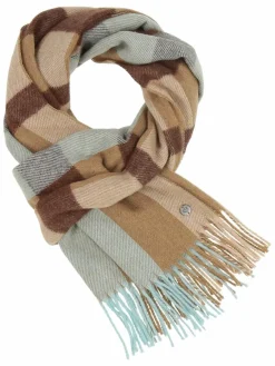 Fraas Schals & Tücher*Damen Schal camel kariert