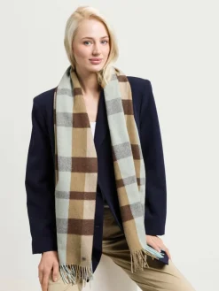 Fraas Schals & Tücher*Damen Schal camel kariert