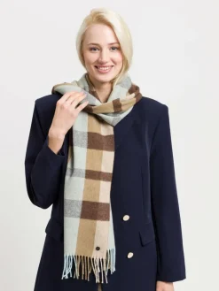 Fraas Schals & Tücher*Damen Schal camel kariert