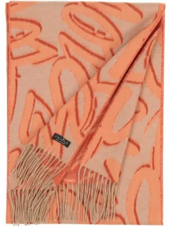 Fraas Schals & Tücher*Damen Schal aprikot gemustert