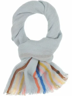 Fraas Schals & Tücher*Damen Schal hellblau gestreift