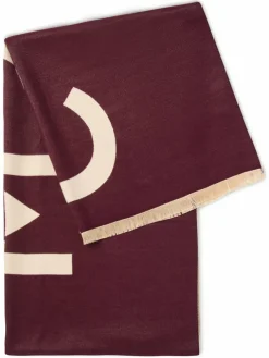 comma Schals & Tücher*Damen Schal aubergine beige uni