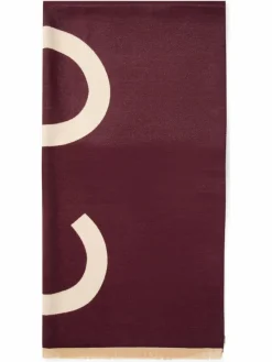 comma Schals & Tücher*Damen Schal aubergine beige uni