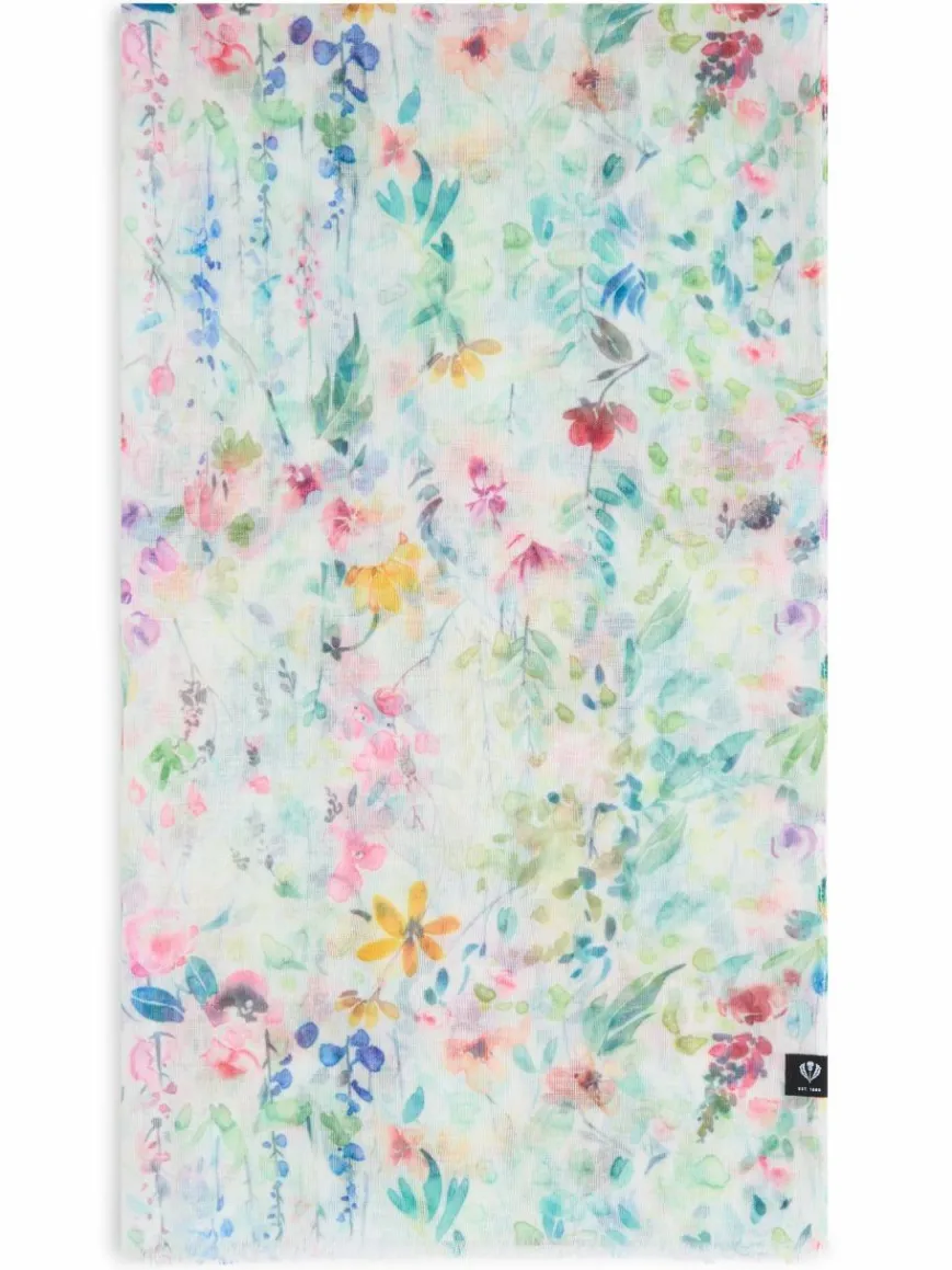 Fraas Schals & Tücher*Damen Schal mint mehrfarbig gemustert