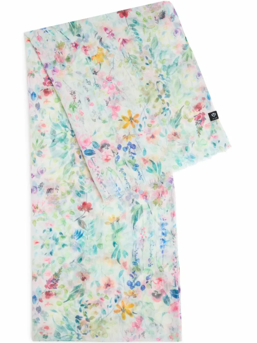 Fraas Schals & Tücher*Damen Schal mint mehrfarbig gemustert