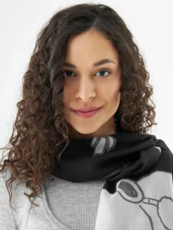 Codello Schals & Tücher*Damen Schal schwarz bedruckt