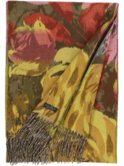 Fraas Schals & Tücher*Damen Schal khaki gemustert