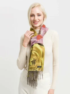 Fraas Schals & Tücher*Damen Schal khaki gemustert