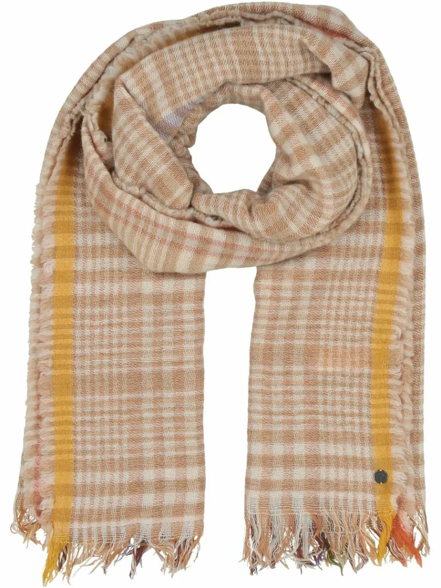 Fraas Schals & Tücher*Damen Schal camel kariert