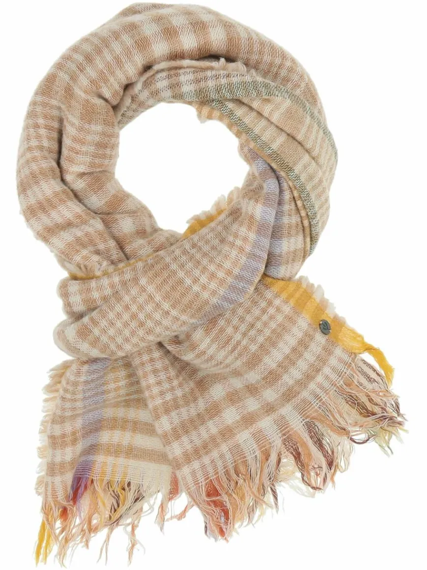 Fraas Schals & Tücher*Damen Schal camel kariert