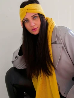 Fraas Schals & Tücher*Damen Schal gelb uni