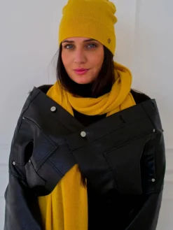 Fraas Schals & Tücher*Damen Schal gelb uni