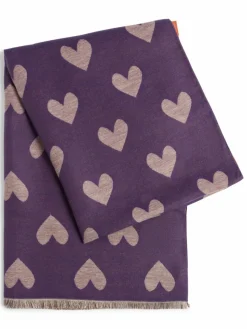 Marie Lund Schals & Tücher*Damen Schal lila orange gemustert