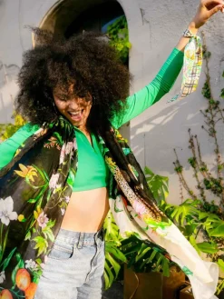 Fraas Schals & Tücher*Damen Schal mehrfarbig kariert