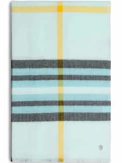 Fraas Schals & Tücher*Damen Schal mint schwarz kariert