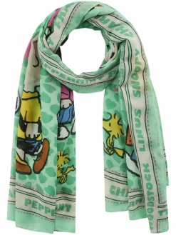Codello Schals & Tücher*Damen Schal - PEANUTS grün bedruckt