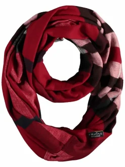 Fraas Schals & Tücher*Damen Schlauchschal rot kariert