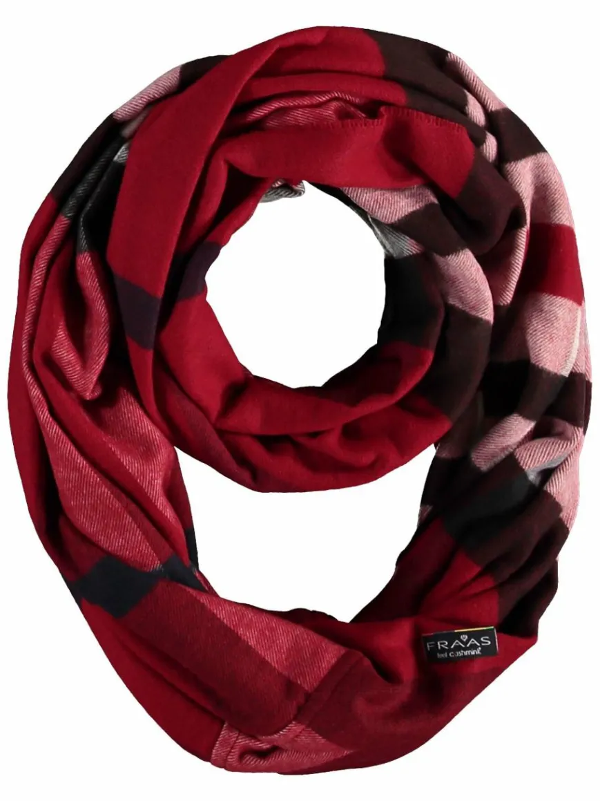 Fraas Schals & Tücher*Damen Schlauchschal rot kariert