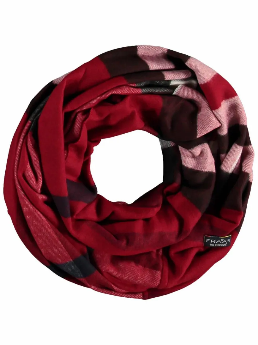 Fraas Schals & Tücher*Damen Schlauchschal rot kariert