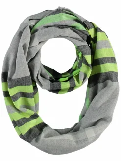 Fraas Schals & Tücher*Damen Schlauchschal silber kariert