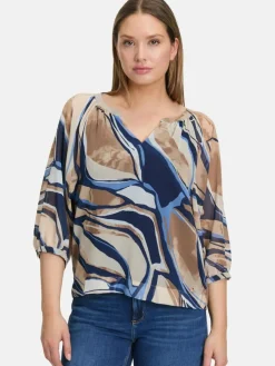 Betty & Co Blusen*Damen Schlupfbluse mehrfarbig gemustert