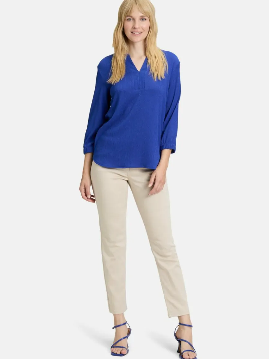 Betty Barclay Blusen*Damen Schlupfbluse blau uni