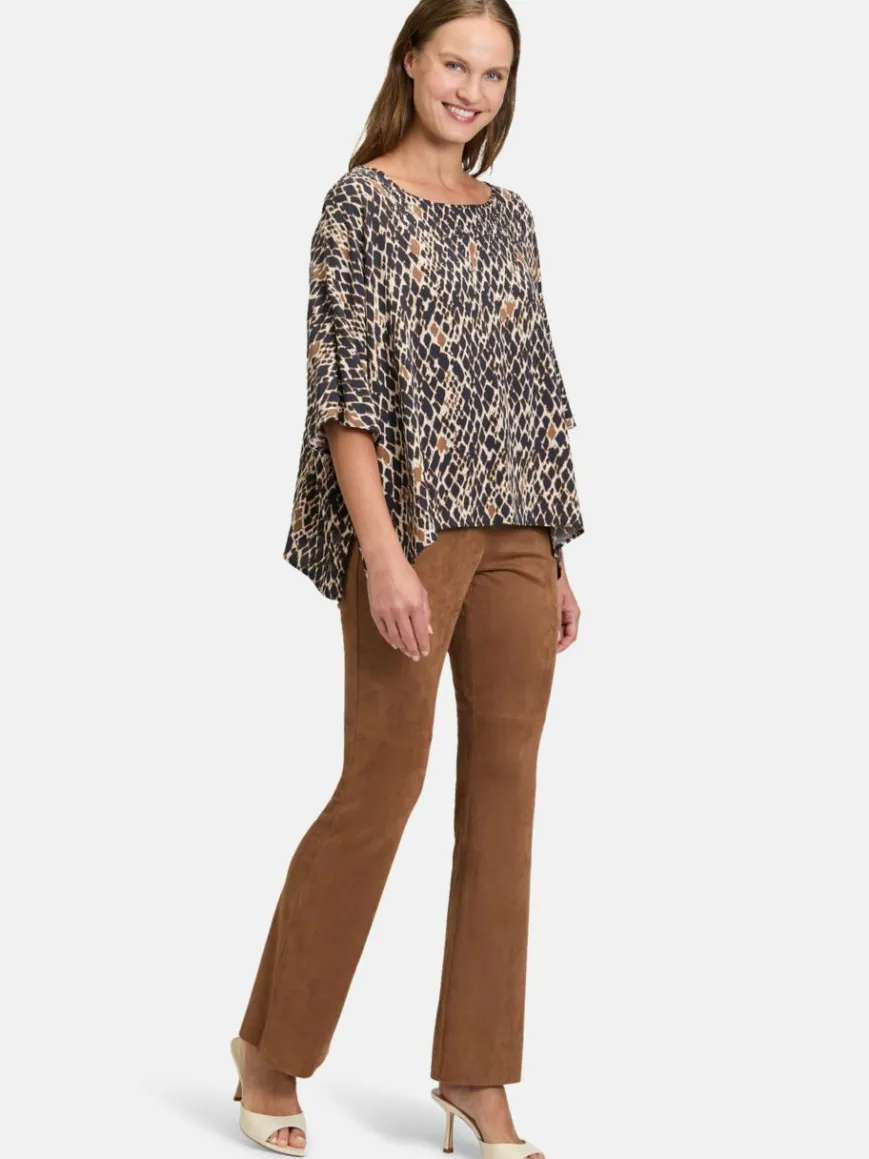 Betty Barclay Blusen*Damen Schlupfbluse marine mehrfarbig gemustert