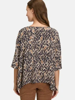 Betty Barclay Blusen*Damen Schlupfbluse marine mehrfarbig gemustert